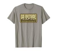 Go Outside! Cub Scouts Mountains Scouting Hiking Maglietta