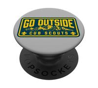 Go Outside! Cub Scouts Mountains Scouting Hiking PopSockets PopGrip Adesivo