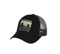 Go Outside Worst Case Scenario Bigfoot Kills You Donna Uomo Berretto da Baseball Classic Snapback cap Regolabile Cappello Trucker per All'Aperto Tennis Sport