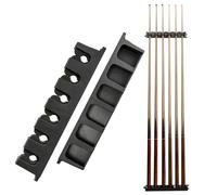 Go Pal Supporto da parete per 6 stecche da biliardo, supporto da parete, clip per aste da biliardo