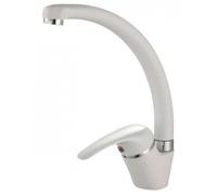 Go Plast Sei Miscelatore Lavello Monoforo Canna Alta Colore Bianco