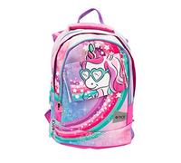 Go Pop - Zaino Estensibile - con 3 Grafiche Frontali Intercambiabili e Pop-Up, 3 Scomparti con cerniera, Schienale e Spallacci Imbottiti, adatto alla scuola primaria, 31 l x43 h x17,5 p cm