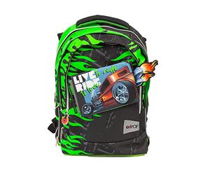 Go Pop - Zaino Estensibile - con 3 Grafiche Frontali Intercambiabili e Pop-Up, 3 Scomparti con cerniera, Schienale e Spallacci Imbottiti, adatto alla scuola primaria, 31 l x43 h x17,5 p cm
