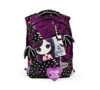 GO POP Zaino Estensibile Round Per Bambine, 3 Scomparti E Tasche Interne, Schienale E Spallacci Imbottiti, Con Fascia Personalizzata E Pop Up, Per Scuole Elementari e Medie