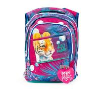GO POP Zaino Estensibile Round Per Bambine, 3 Scomparti E Tasche Interne, Schienale E Spallacci Imbottiti, Con Fascia Personalizzata E Pop Up, Per Scuole Elementari e Medie