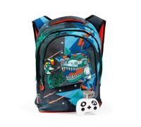 GO POP Zaino Estensibile Round Per Bambini, 3 Scomparti E Tasche Interne, Schienale E Spallacci Imbottiti, Con Fascia Personalizzata E Pop Up, Per Scuole Elementari e Medie