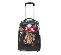 Go Pop - Zaino Trolley 2 Ruote Tiger Beats, Tasca Frontale E Interna, Capacità 36Lt, Maniglia Telescopica, Ruote Carrello Rinforzate E Copriruote, Dimensioni 34X47X23, Scuola Elementare E Medie