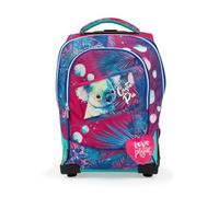 GO POP Zaino Trolley, 3 Grafiche Frontali Intercambiabili e Pop-Up, 2 Scomparti Con Cerniera, Spallacci Imbottiti, Per Bambina, Scuole Elementari e Medie