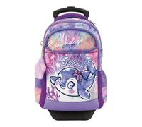 GO POP-Zaino Trolley Sganciabile Bambina Con Astuccio Rotolo e Pop Up