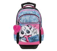 GO POP-Zaino Trolley Sganciabile Bambina Con Astuccio Rotolo e Pop Up