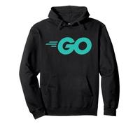 Go Programming Language with Go Logo Golang sviluppatori Felpa con Cappuccio