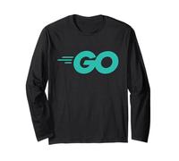 Go Programming Language with Go Logo Golang sviluppatori Maglia a Manica