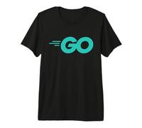 Go Programming Language with Go Logo Golang sviluppatori Maglietta Premium