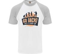 Go Schiena Divertente Climate Change Ambiente DA UOMO S/S Baseball T-Shirt