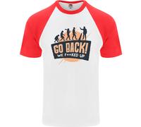 Go Schiena Divertente Climate Change Ambiente DA UOMO S/S Baseball T-Shirt