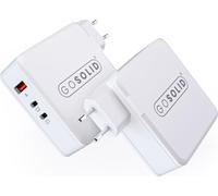 GO SOLID! Caricatore USB a 3 porte da 100 W (USB A + USB C + USB C)