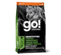 Go! Solutions Sensitivities - Ricetta senza cereali con pochi ingredienti, tacchino per cani, sacchetto da 1,6 kg