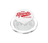 Go Sports Do The Thing Win The Points Divertente Testo Rosso PopSockets PopGrip per MagSafe