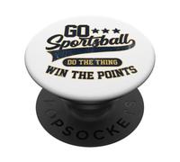 Go Sportsball Do The Thing Vincere I Punti Blu Divertente Sport PopSockets PopGrip Adesivo