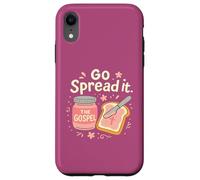 Go Spread It Divertente Vangelo Giochi di parole Fede cristiana Arte religiosa Custodia per iPhone XR