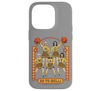 Go to Hell! Skull Cheerleader Retro Funny Adult Humor Custodia per iPhone 14 Pro