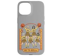 Go to Hell! Skull Cheerleader Retro Funny Adult Humor Custodia per iPhone 15