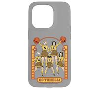 Go to Hell! Skull Cheerleader Retro Funny Adult Humor Custodia per iPhone 15 Pro