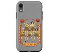 Go to Hell! Skull Cheerleader Retro Funny Adult Humor Custodia per iPhone XR