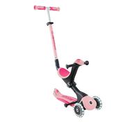 Globber - GO UP Deluxe Lights - Monopattino a 3 ruote con seduta, per bambini dai 15 mesi ai 6 anni, rosa