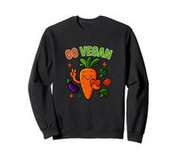 Go Vegan - Design Divertente e salutare a Base di Piante Felpa