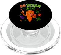 Go Vegan - Design divertente e salutare a base di piante PopSockets PopGrip per MagSafe