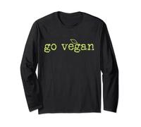 Go Vegan, Vegan, Vegan Veggie, vestito veganismo Maglia a Manica