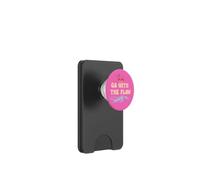 Go With the Flow Pink Flamingo Summer Vibes Beach Vacation PopSockets PopWallet per MagSafe