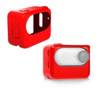 GO3S Custodia protettiva per Insta360 GO 3S, in silicone morbido, protezione per vano batteria della fotocamera, antiscivolo e antigraffio, per fotocamera GO 3S Vlogging (rosso)