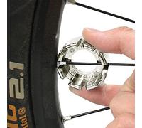 Goabroa Chiave per raggi per bicicletta, in acciaio temprato 8 in 1, kit per la regolazione della tensione delle ruote di precisione, compatibile con nippli da 10/11/12/13/14/15G