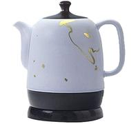 GOABXYEN Bollitore Elettrico Portatile 1380 W Bollitore in Ceramica Eleactric Teiera-retrò 1,5 L, Base Rimovibile, Bollire a Secco XXZ