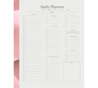 Goal-Oriented Daily Planner with Hourly Schedule, Habit Tracker, and Meal Organizer: Streamline Your Day for Productivity, Self-Care, and Healthy Living | 8”X10” with 122 Pages