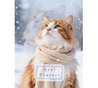 Goal Planner: 100 Pages of Goal Setting, Action Steps & Notes | Cozy Winter Cat Productivity Journal