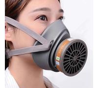 goambuy 8 ni 1 respiratore a gas | Maschera antigas per vernice, polvere fine, lavoro, levigatura | maschere antipolvere, guanti, occhiali di protezione, cartucce e filtri antipolvere