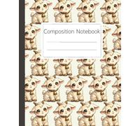 Goat Composition Notebook: Cute Animal Journal for Kids, Teens, and Adults with a Fun Design: A Whimsical School Notebook for Creative Writing, Journaling, and Note-Taking with Adorable Goats
