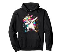Goat Dabbing Sunglasses Graphic Kids Boys Colorful Goat Felpa con Cappuccio