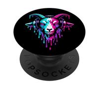 Goat Dripping Uomini Donne Bambini Amante delle Capre PopSockets PopGrip Adesivo