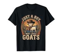 Goat Farm Solo Un Ragazzo Che AMA Le capre Maglietta