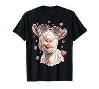 Goat Farmer Farm Rancher - Occhiali da Sole a Forma di Cuore per San Valentino Maglietta