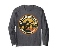 Goat Feeding Crew Maglietta Overland Park KS Petting Zoo Maglia a Manica