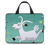 Goat Frolic - Custodia per computer portatile, ultra sottile, leggera e impermeabile, in neoprene resistente, con cinghia da polso