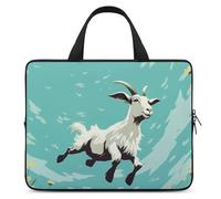 Goat Frolic - Custodia protettiva per computer portatile da 17 pollici, per viaggi d'affari o tablet