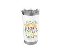 Goat Funny My Comfort Zone odora di capra Bicchiere termico in acciaio inox doppia parete
