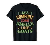 Goat Funny My Comfort Zone odora di Capra Maglietta