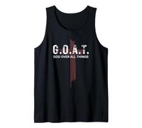 Goat God Over all Things Christian Red Cross Design G.O.A.T. Canotta